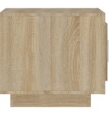 VidaXL Salontafel 51x50x45 cm bewerkt hout sonoma eikenkleurig