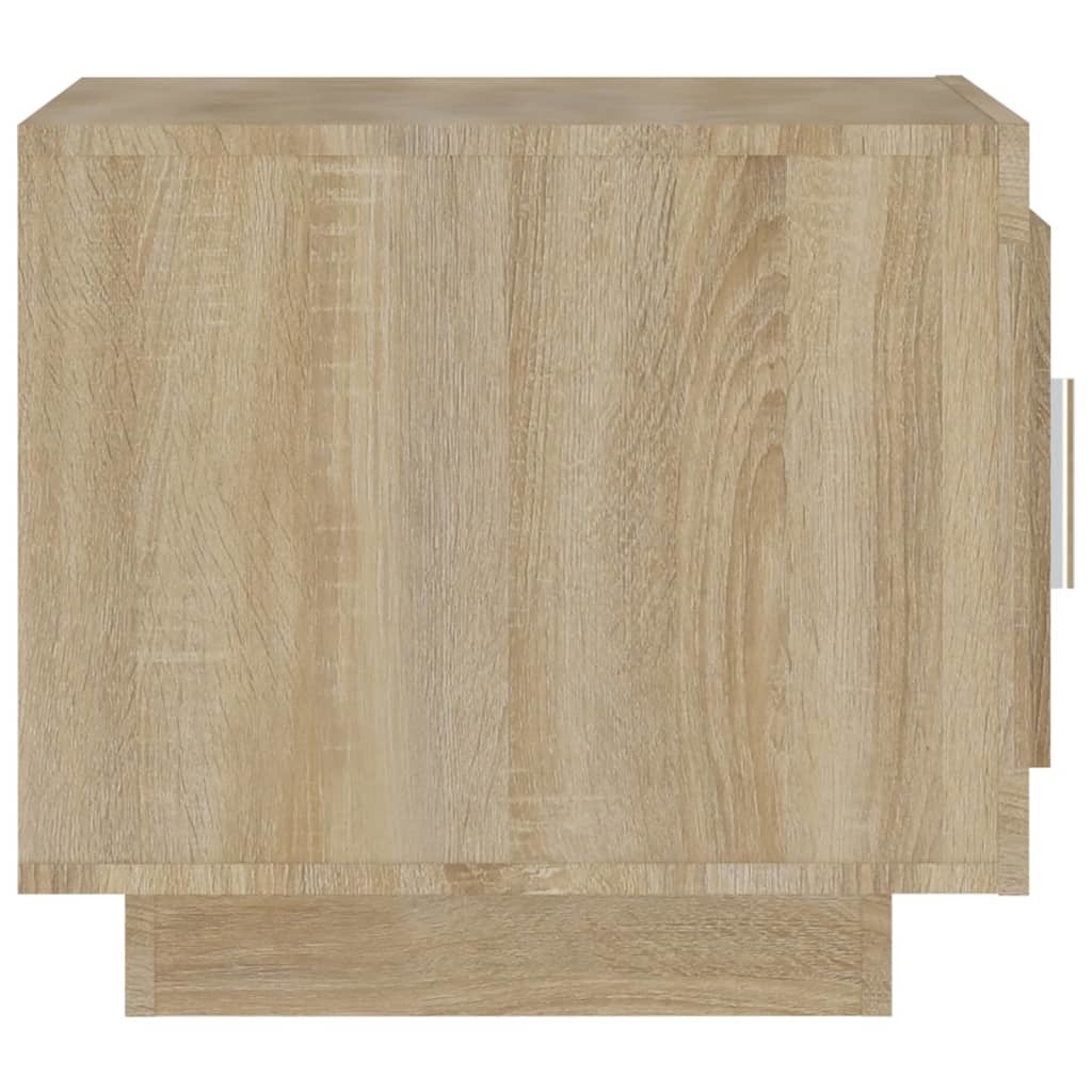 VidaXL Salontafel 51x50x45 cm bewerkt hout sonoma eikenkleurig