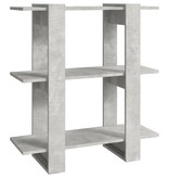 vidaXL Boekenkast/kamerscherm 80x30x87 cm betongrijs