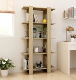 vidaXL Boekenkast/kamerscherm 80x30x160 cm spaanplaat sonoma eiken