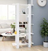 VidaXL Boekenkast/kamerscherm 80x30x160 cm spaanplaat wit