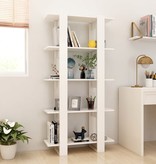 VidaXL Boekenkast/kamerscherm 80x30x160 cm spaanplaat wit