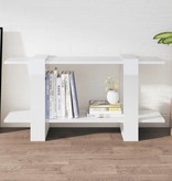 VidaXL Boekenkast 100x30x51 cm bewerkt hout hoogglans wit