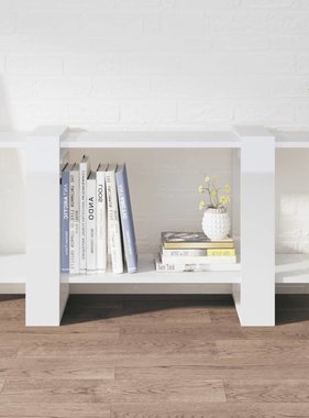 vidaXL Boekenkast 100x30x51 cm bewerkt hout hoogglans wit