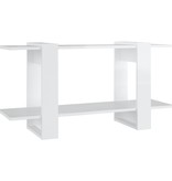 VidaXL Boekenkast 100x30x51 cm bewerkt hout hoogglans wit