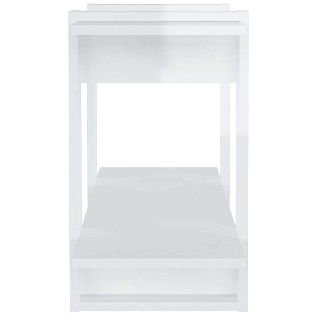 VidaXL Boekenkast 100x30x51 cm bewerkt hout hoogglans wit