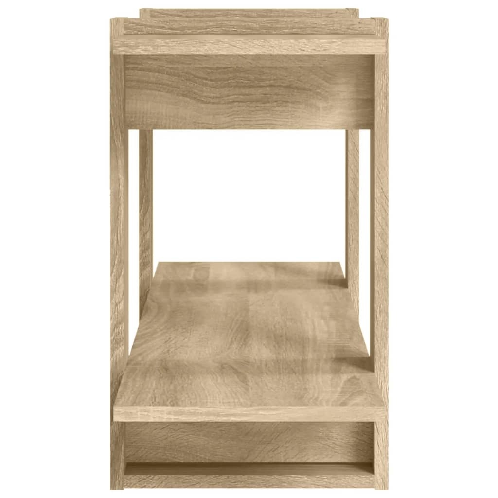 vidaXL Boekenkast 100x30x51 cm bewerkt hout sonoma eikenkleurig