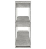 VidaXL Boekenkast/kamerscherm 100x30x87 cm betongrijs