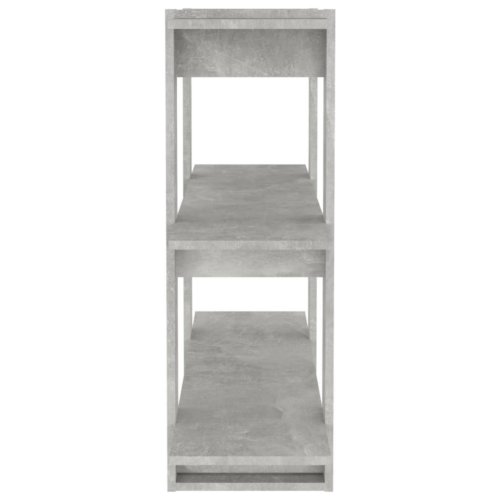 VidaXL Boekenkast/kamerscherm 100x30x87 cm betongrijs