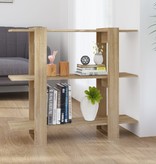 VidaXL Boekenkast/kamerscherm 100x30x87 cm sonoma eikenkleurig