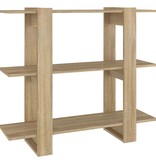 VidaXL Boekenkast/kamerscherm 100x30x87 cm sonoma eikenkleurig