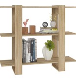 VidaXL Boekenkast/kamerscherm 100x30x87 cm sonoma eikenkleurig