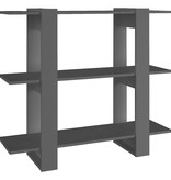 VidaXL Boekenkast/kamerscherm 100x30x87 cm zwart