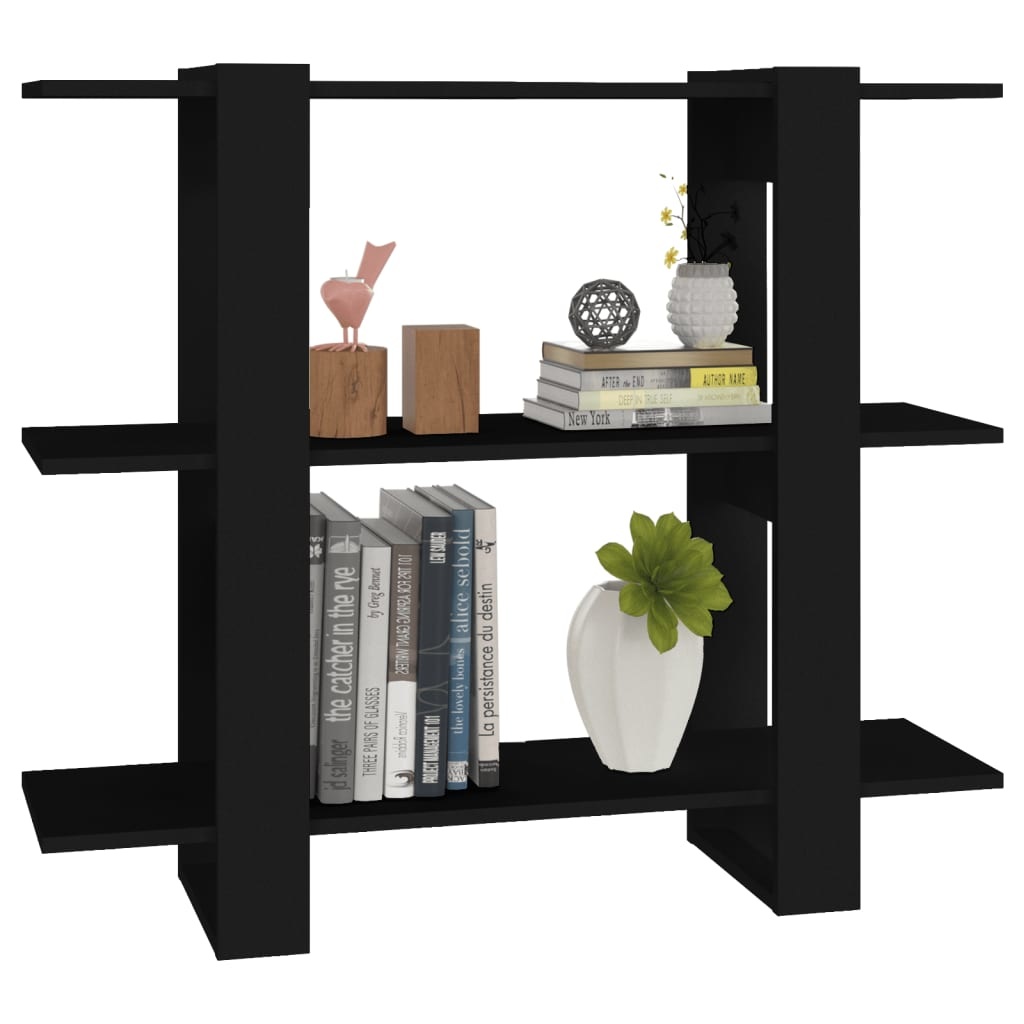 VidaXL Boekenkast/kamerscherm 100x30x87 cm zwart