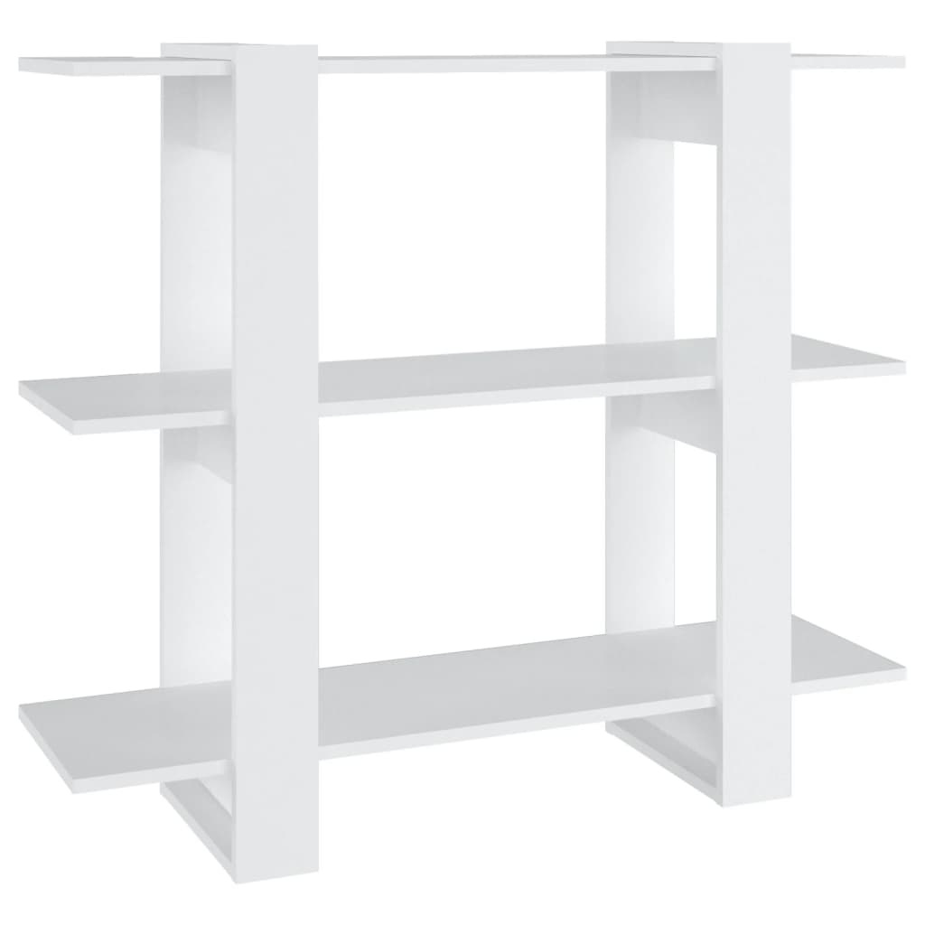 VidaXL Boekenkast/kamerscherm 100x30x87 cm wit