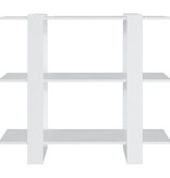 VidaXL Boekenkast/kamerscherm 100x30x87 cm wit