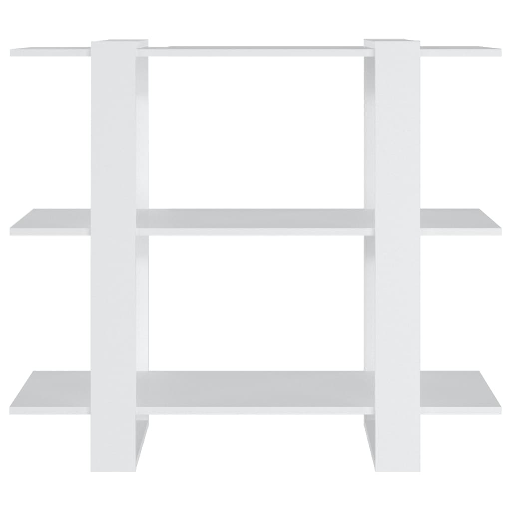 VidaXL Boekenkast/kamerscherm 100x30x87 cm wit