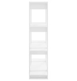 VidaXL Boekenkast/kamerscherm 100x30x123,5 cm hoogglans wit
