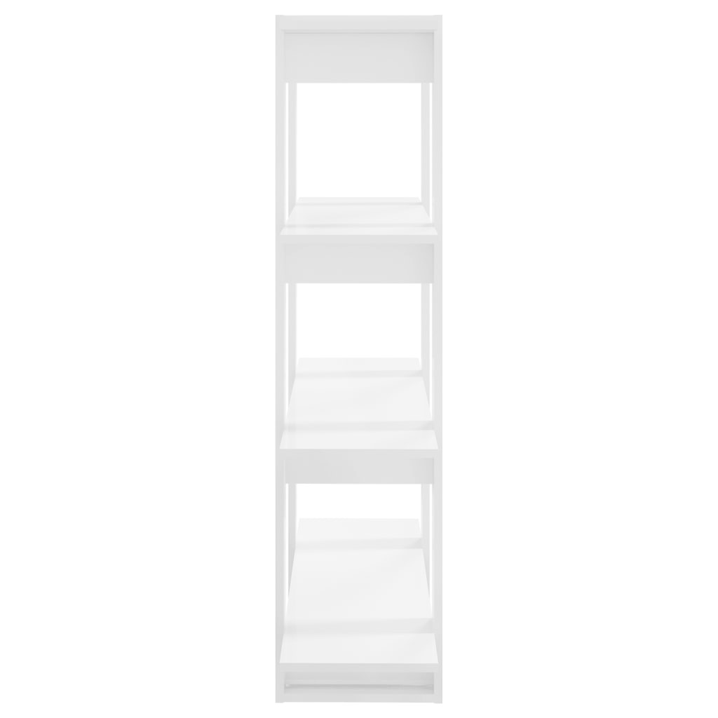 VidaXL Boekenkast/kamerscherm 100x30x123,5 cm hoogglans wit