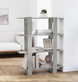 VidaXL Boekenkast/kamerscherm 100x30x123,5 betongrijs