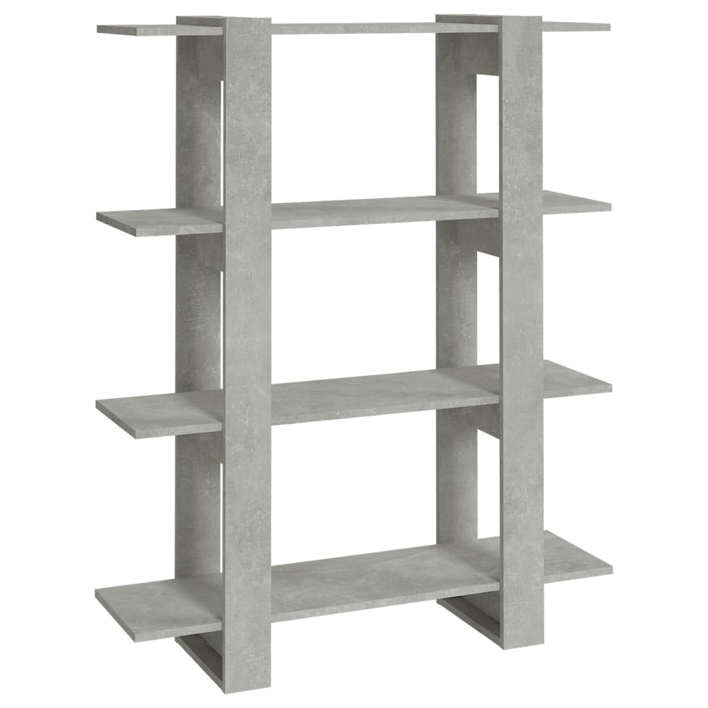 VidaXL Boekenkast/kamerscherm 100x30x123,5 betongrijs