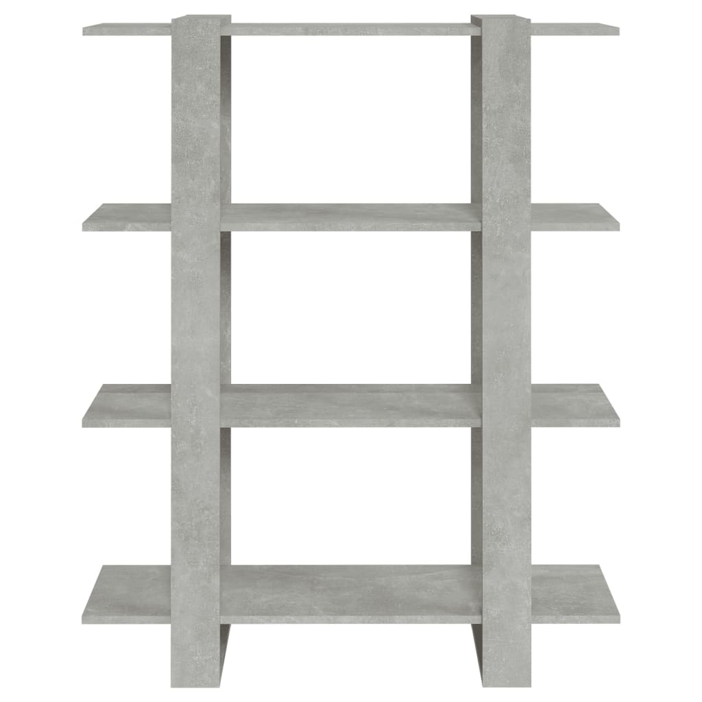 VidaXL Boekenkast/kamerscherm 100x30x123,5 betongrijs