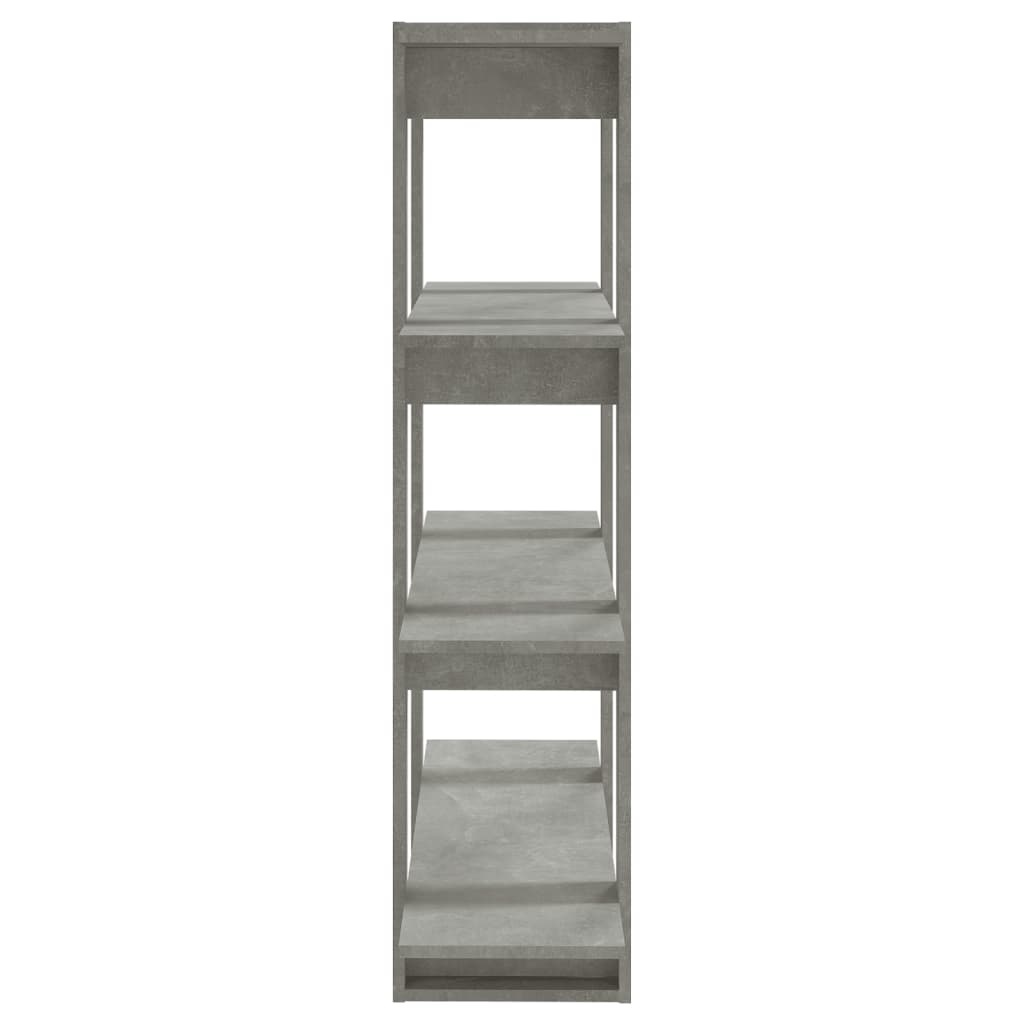 VidaXL Boekenkast/kamerscherm 100x30x123,5 betongrijs
