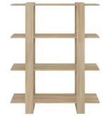 VidaXL Boekenkast/kamerscherm 100x30x123,5 cm sonoma eikenkleurig