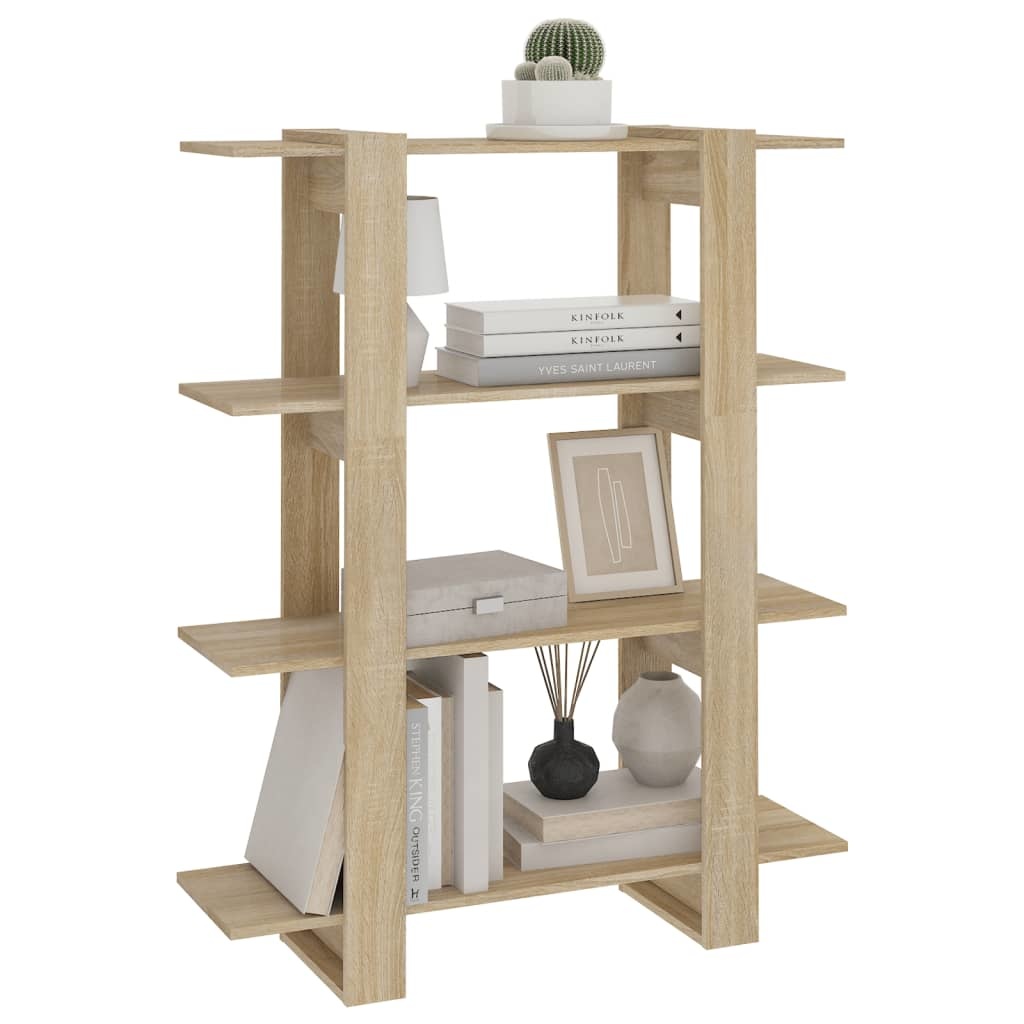 VidaXL Boekenkast/kamerscherm 100x30x123,5 cm sonoma eikenkleurig