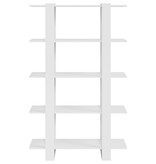 VidaXL Boekenkast/kamerscherm 100x30x160 cm hoogglans wit