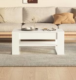 vidaXL Salontafel 102x55x45 cm bewerkt hout wit
