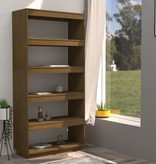 vidaXL Boekenkast/kamerscherm 80x35x167 cm grenenhout honingbruin