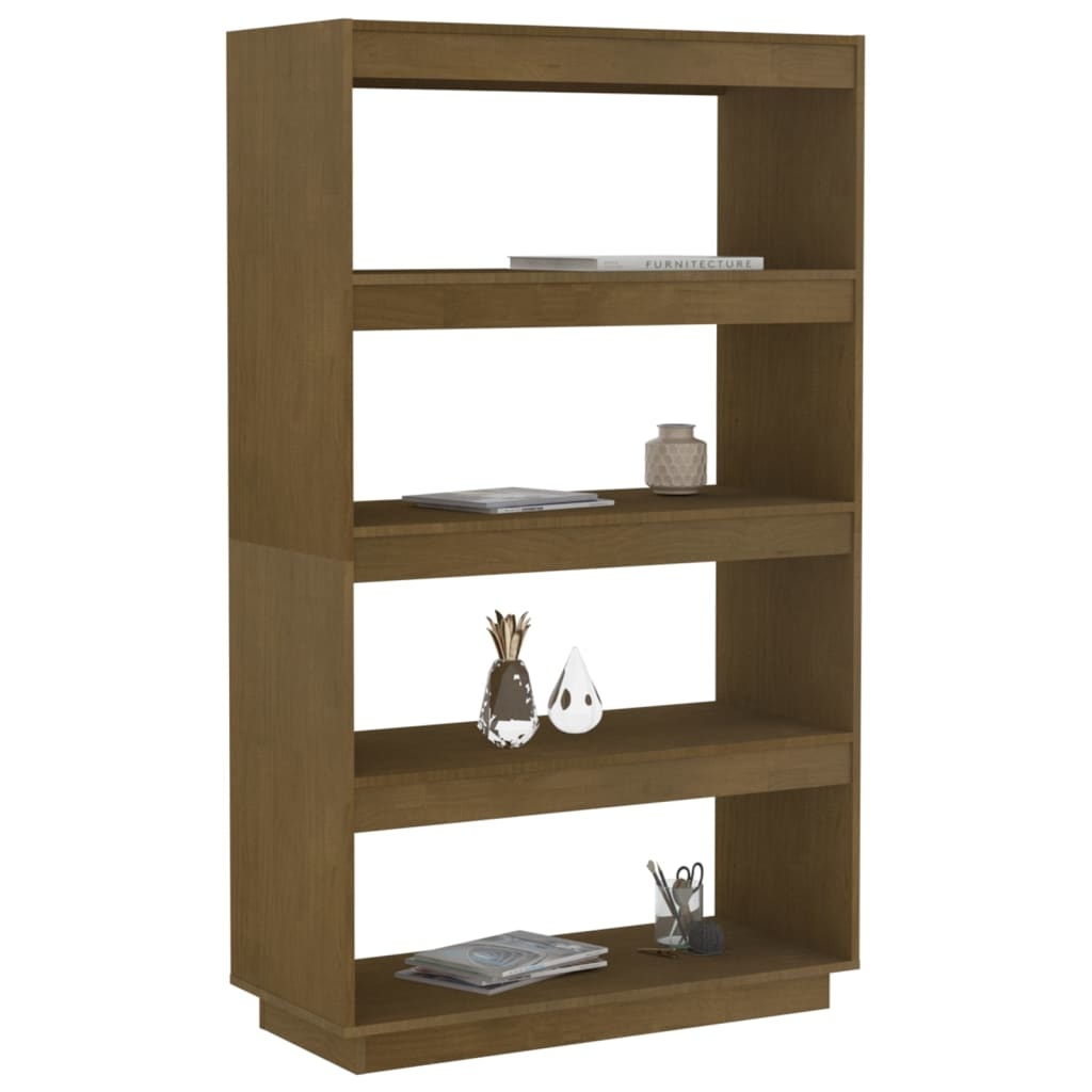 vidaXL Boekenkast/kamerscherm 80x35x135 cm grenenhout honingbruin