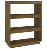 vidaXL Boekenkast/kamerscherm 80x35x103 cm grenenhout honingbruin