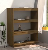 vidaXL Boekenkast/kamerscherm 80x35x103 cm grenenhout honingbruin