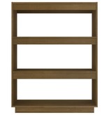 vidaXL Boekenkast/kamerscherm 80x35x103 cm grenenhout honingbruin