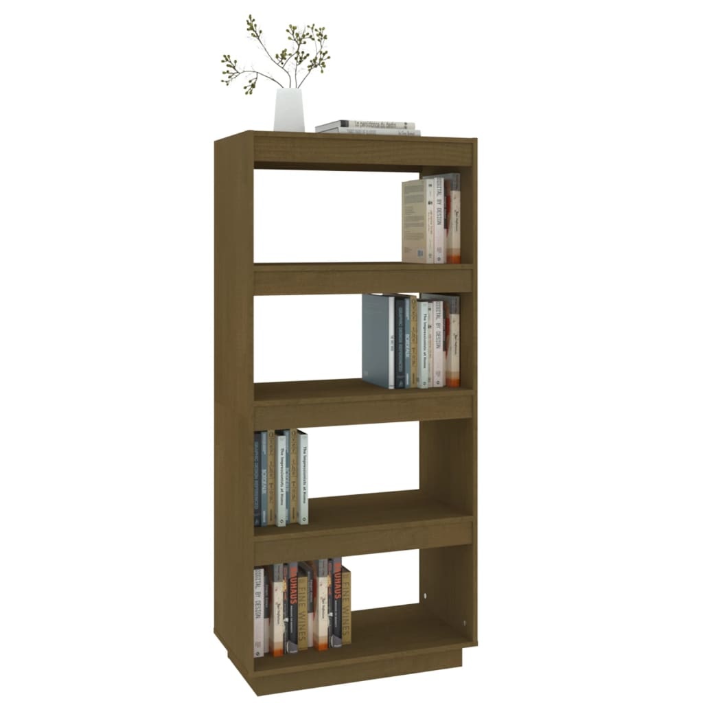 vidaXL Boekenkast/kamerscherm 60x35x135 cm grenenhout honingbruin