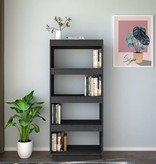 vidaXL Boekenkast/kamerscherm 60x35x135 cm massief grenenhout grijs