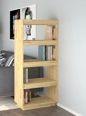 vidaXL Boekenkast/kamerscherm 60x35x135 cm massief grenenhout