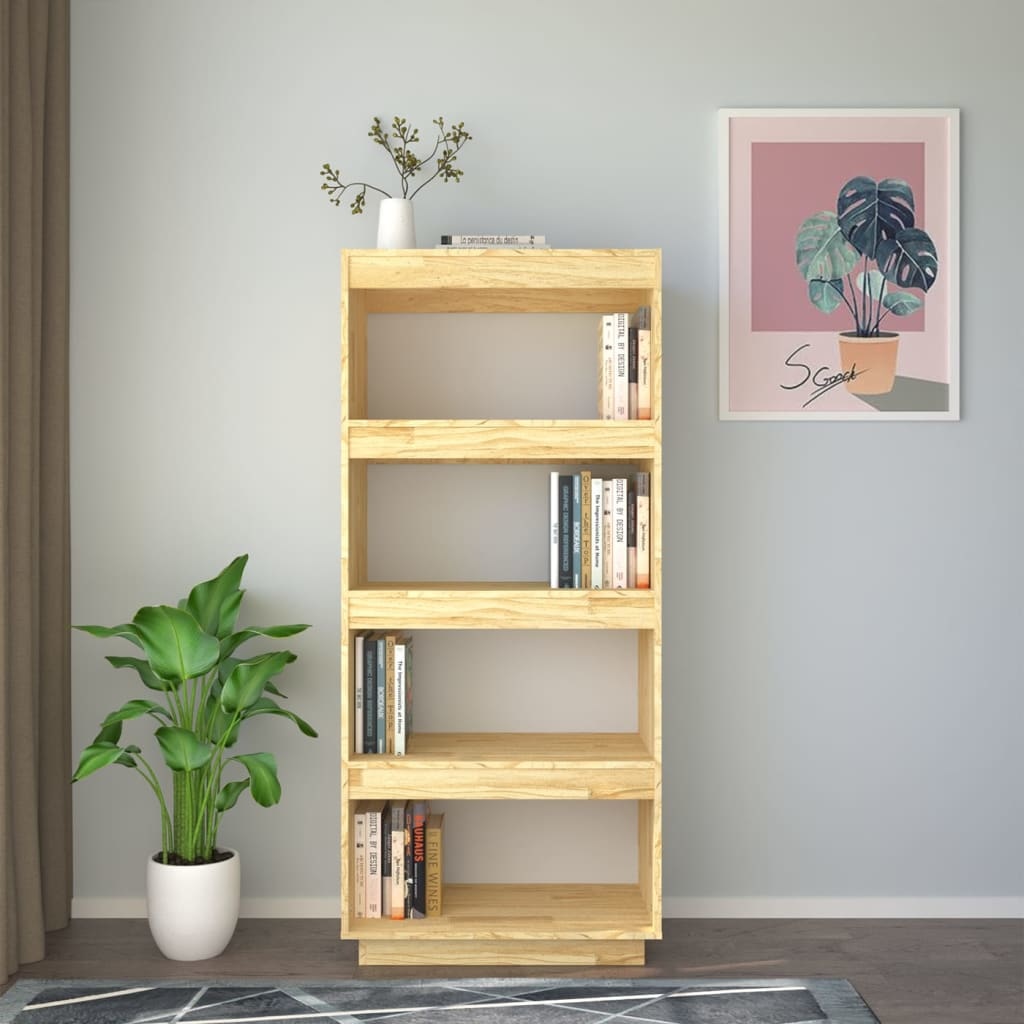 vidaXL Boekenkast/kamerscherm 60x35x135 cm massief grenenhout