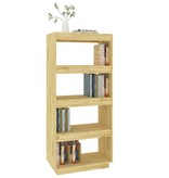 vidaXL Boekenkast/kamerscherm 60x35x135 cm massief grenenhout