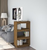 vidaXL Boekenkast/kamerscherm 60x35x103 cm grenenhout honingbruin