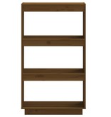 vidaXL Boekenkast/kamerscherm 60x35x103 cm grenenhout honingbruin