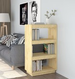 vidaXL Boekenkast/kamerscherm 60x35x103 cm massief grenenhout