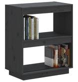 vidaXL Boekenkast 60x35x71 cm massief grenenhout grijs