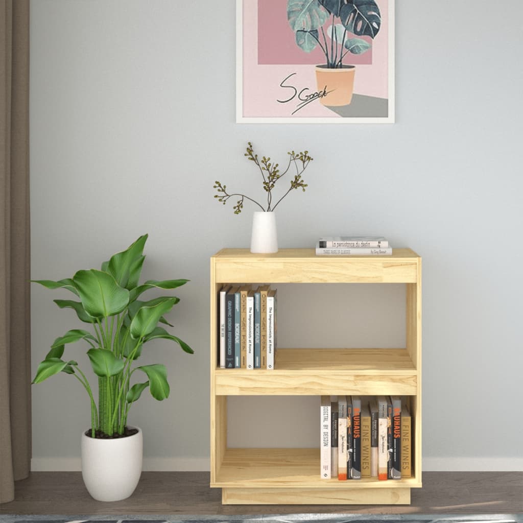 vidaXL Boekenkast 60x35x71 cm massief grenenhout