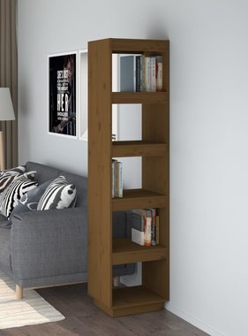 vidaXL Boekenkast/kamerscherm 40x35x167 cm grenenhout honingbruin