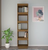 vidaXL Boekenkast/kamerscherm 40x35x167 cm grenenhout honingbruin