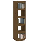 vidaXL Boekenkast/kamerscherm 40x35x167 cm grenenhout honingbruin