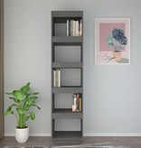 vidaXL Boekenkast/kamerscherm 40x35x167 cm massief grenenhout grijs